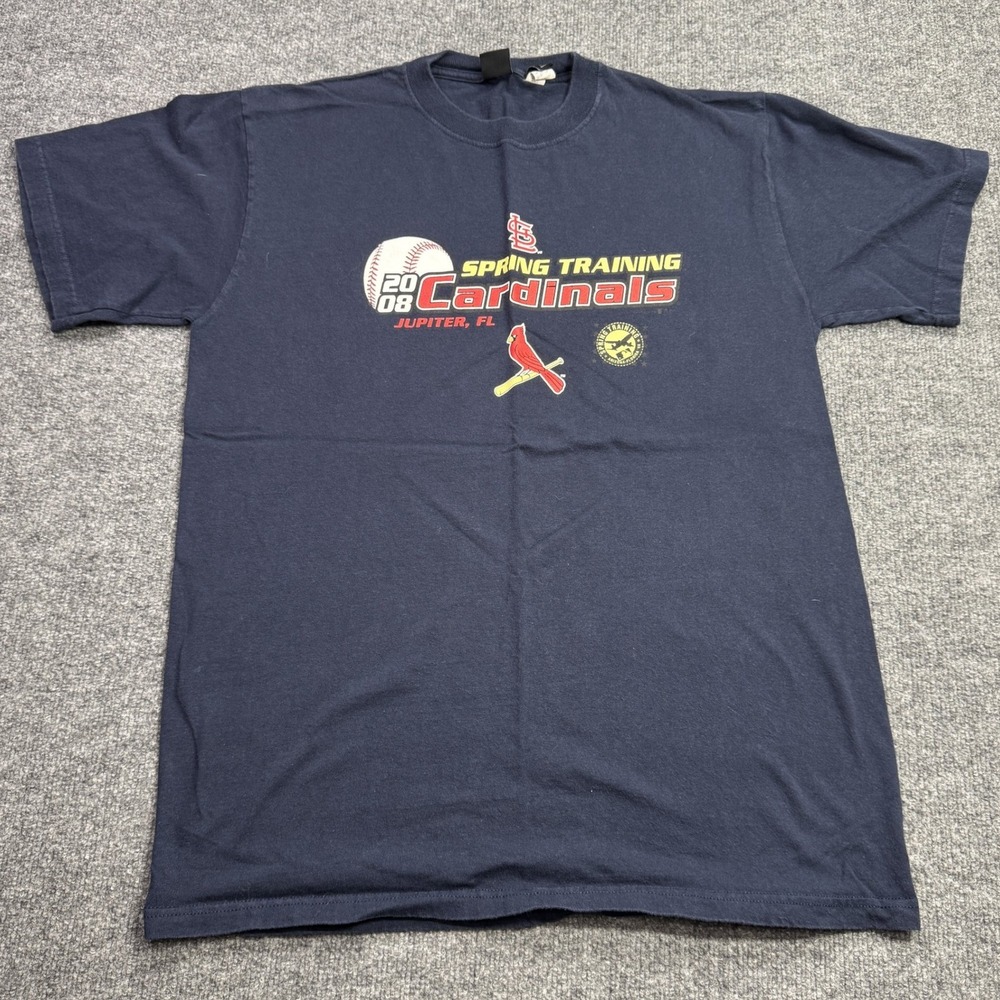 St Louis Cardinals Gear For Sports T Shirt Mens L Blue 2008 Spring Training